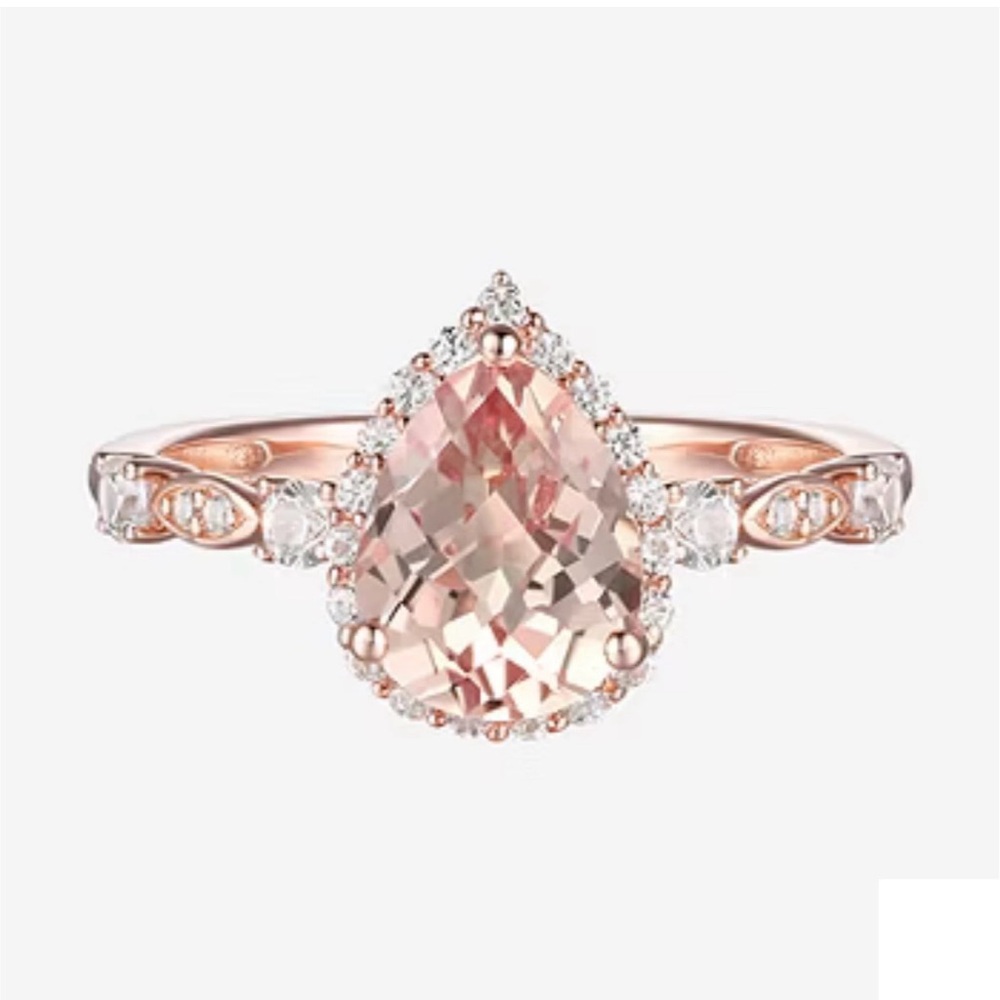 Pink Sapphire 14K Rose Gold Ring